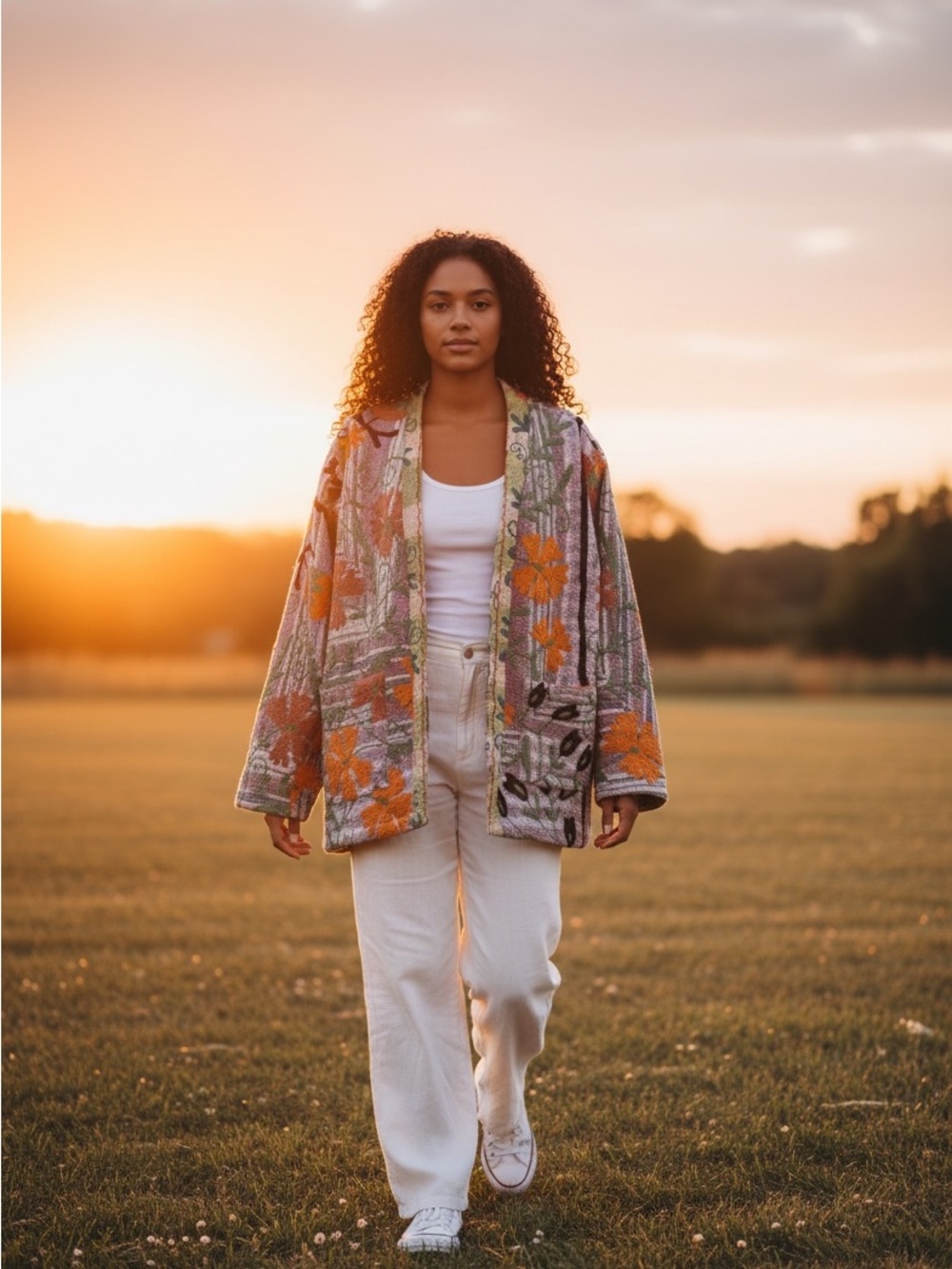 SUZANI VINTAGE KANTHA JACKET Stunning One of a Kind by She’s 1 Oak
